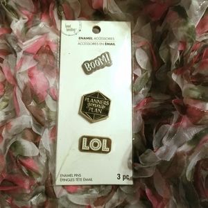 Enamel Planner Pins BOOM! LOL, Planners gonna plan